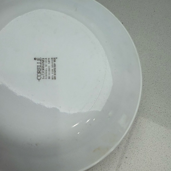 Vintage Corelle Dessert Bread and Butter Plates Burgundy Rose 1990s Set of 3 - Picture 7 of 8